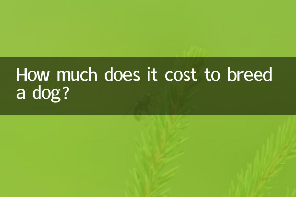How much does it cost to breed a dog?