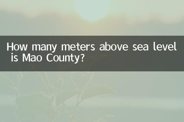 茂縣海拔多少米