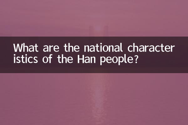 হান জনগণের জাতীয় বৈশিষ্ট্য কী কী?