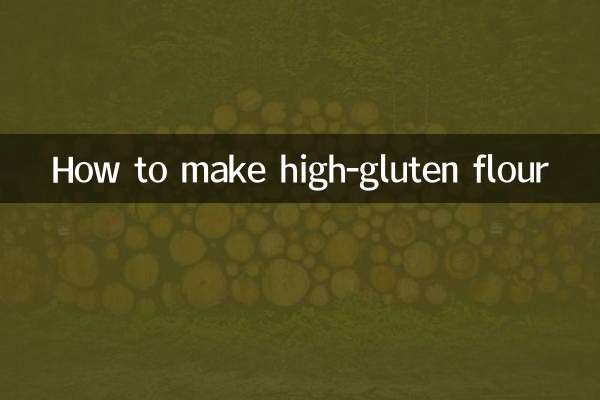 Come preparare una farina ad alto contenuto di glutine