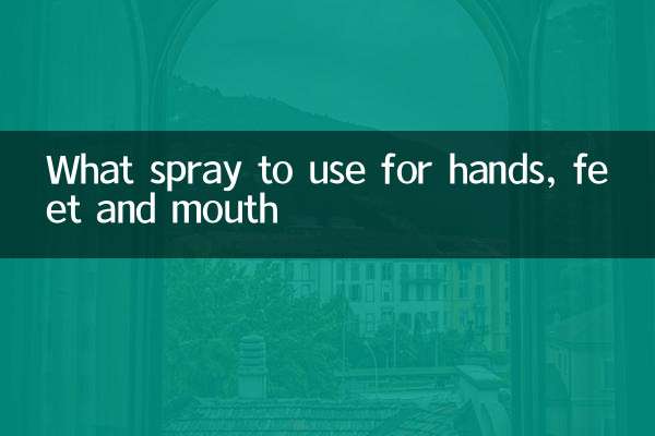 Que spray usar para mãos, pés e boca