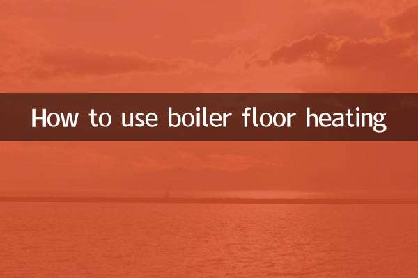 So verwenden Sie eine Fußbodenheizung mit Kessel