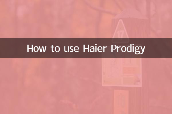 하이얼 프로디지 사용법