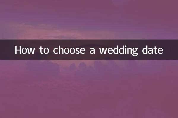 Come scegliere la data del matrimonio