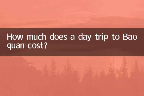 ¿Cuánto cuesta una excursión de un día a Baoquan?