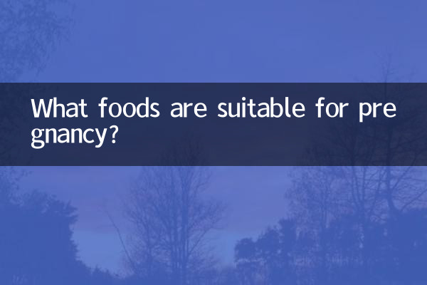 What foods are suitable for pregnancy?