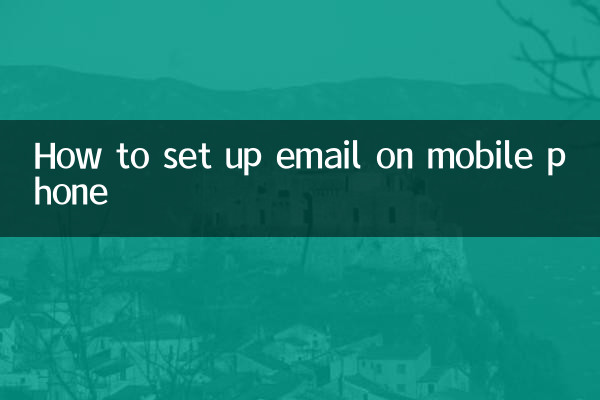 携帯電話でのメールの設定方法