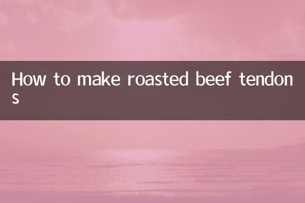 Cómo hacer tendones de ternera asados