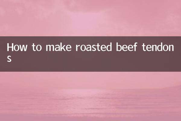 Cómo hacer tendones de ternera asados