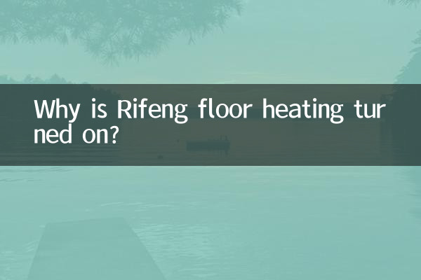 রাইফেং ফ্লোর হিটিং চালু হয় কেন?