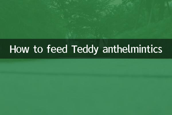 怎么喂泰迪吃驱虫药