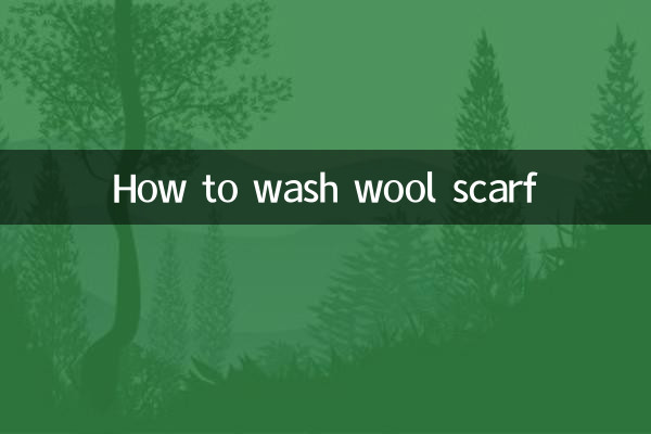 How to wash wool scarf