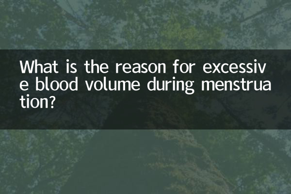 ¿Cuál es el motivo del volumen sanguíneo excesivo durante la menstruación?