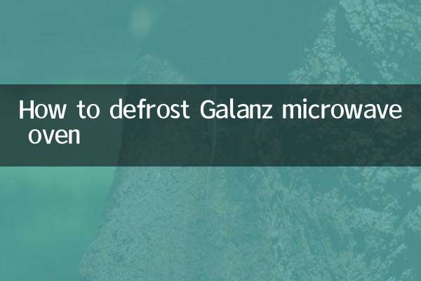 Como descongelar o forno microondas Galanz