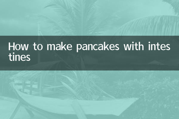 Como fazer panquecas com intestino