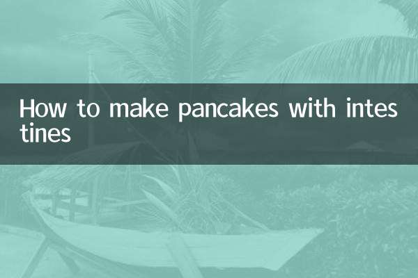 Como fazer panquecas com intestino