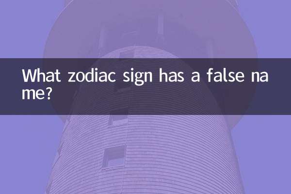 ¿Qué signo del zodíaco tiene un nombre falso?