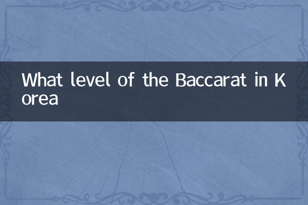What level of the Baccarat in Korea