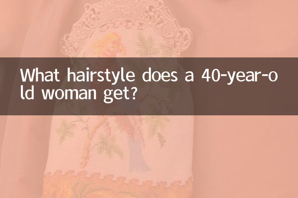 Que penteado uma mulher de 40 anos recebe?