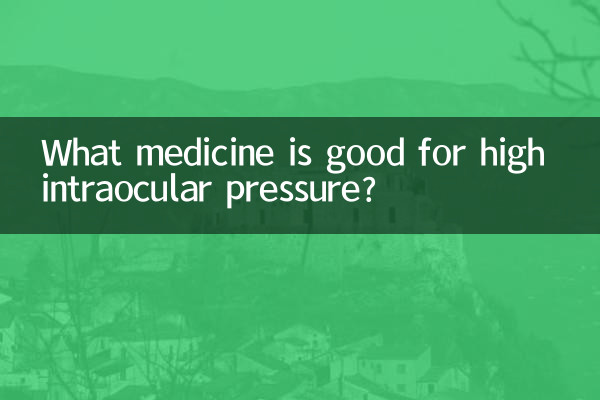 What medicine is good for high intraocular pressure?