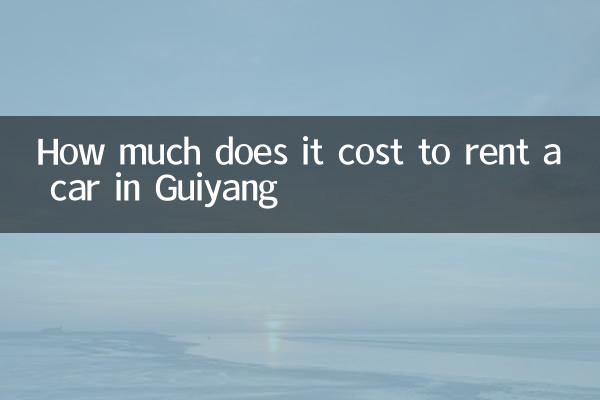 How much does it cost to rent a car in Guiyang