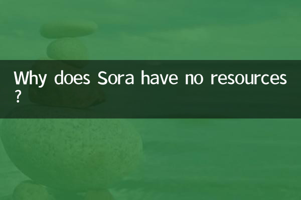 Why does Sora have no resources?