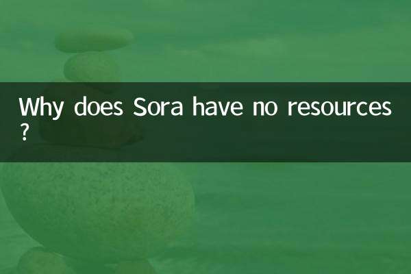 Why does Sora have no resources?