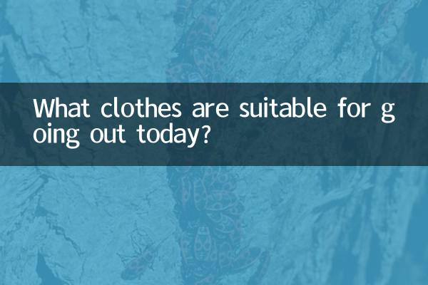 Que roupas são adequadas para sair hoje?