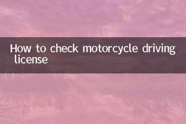 怎麼查詢摩托車駕駛證
