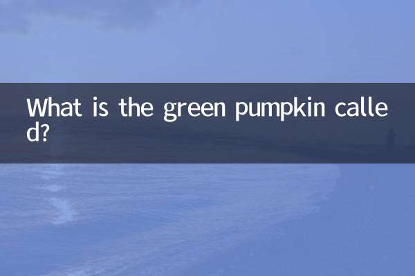 Come si chiama la zucca verde?