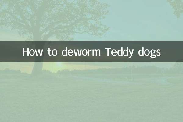 テディドッグの駆虫方法