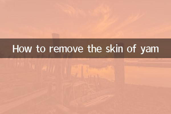 Cómo quitar la piel del ñame