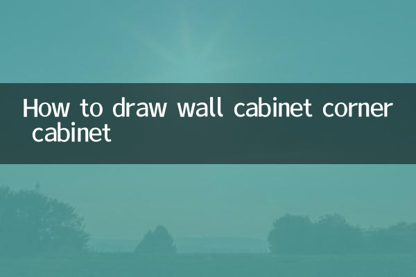 Wie zeichnet man einen Wandschrank-Eckschrank?