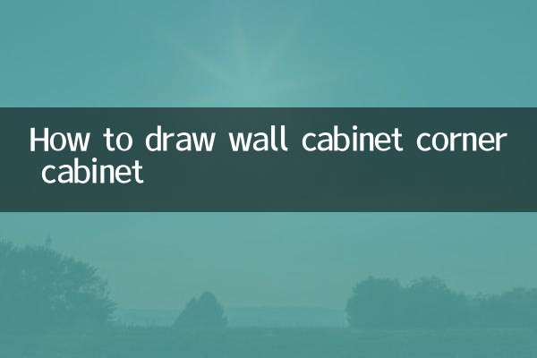 Wie zeichnet man einen Wandschrank-Eckschrank?