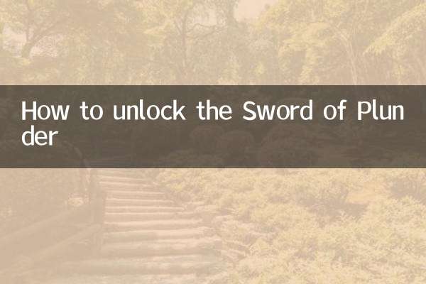 Como desbloquear a Espada da Pilhagem