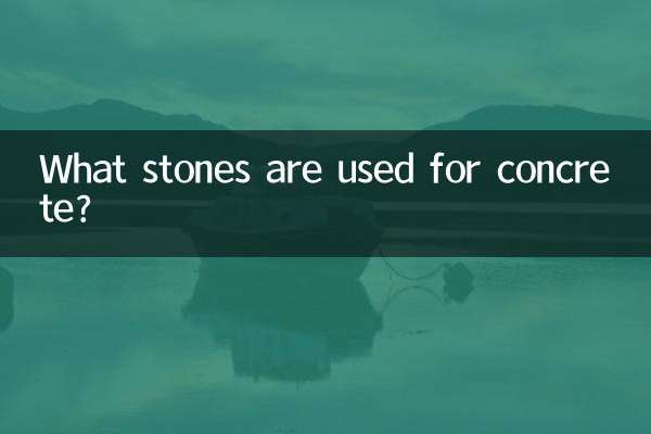¿Qué piedras se utilizan para el hormigón?