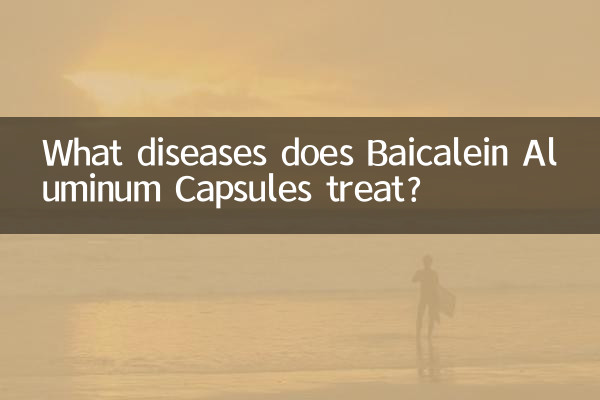 Baicalein অ্যালুমিনিয়াম ক্যাপসুলগুলি কোন রোগের চিকিৎসা করে?