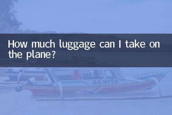 飛行機に持ち込める荷物はどれくらいですか?