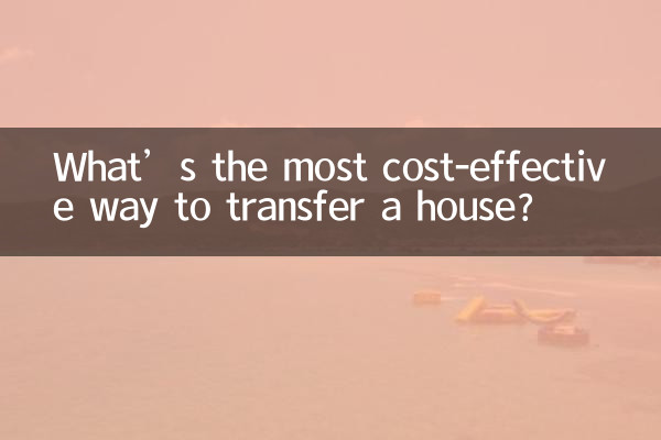 What’s the most cost-effective way to transfer a house?