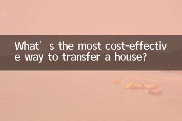 Qual é a maneira mais econômica de transferir uma casa?