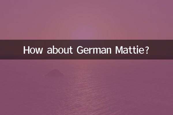 جرمن میٹی کے بارے میں کیا خیال ہے؟