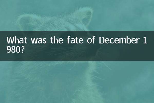 1980 年 12 月の運命はどうなったのでしょうか?