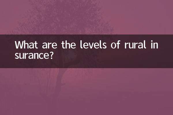 ग्रामीण बीमा के स्तर क्या हैं?