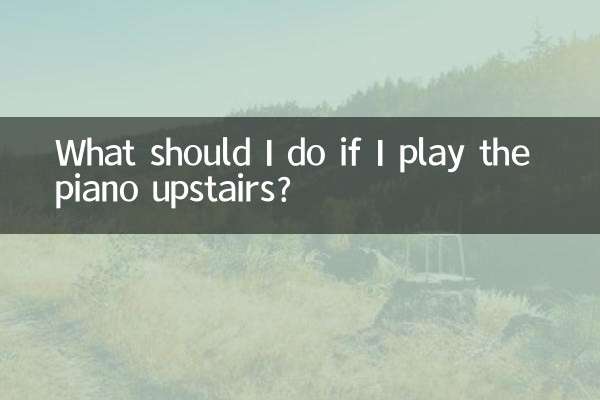 Cosa devo fare se suono il piano di sopra?