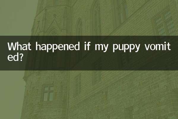 अगर मेरा पिल्ला उल्टी कर दे तो क्या होगा?