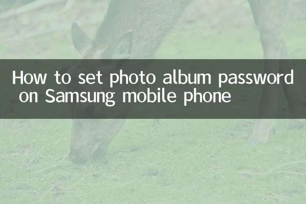 How to set photo album password on Samsung mobile phone
