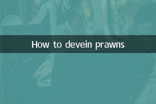 How to devein prawns
