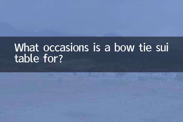 What occasions is a bow tie suitable for?
