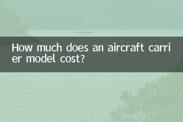 How much does an aircraft carrier model cost?
