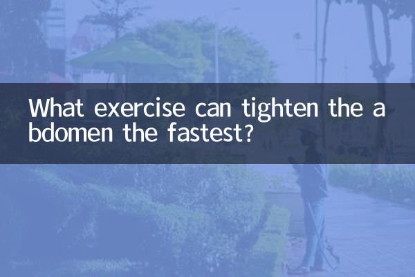 Welche Übung kann den Bauch am schnellsten straffen?
